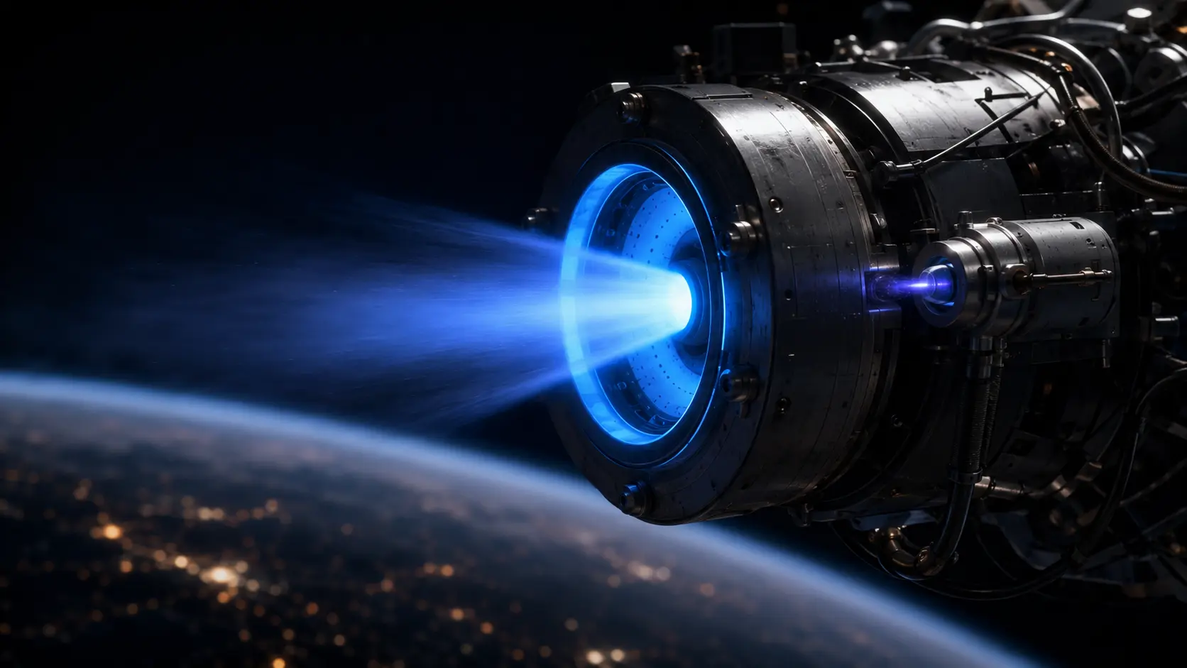 How Plasma Engines Steer the Space Internet