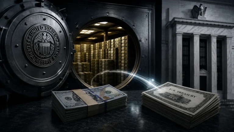 Macro photograph of a financial terminal displaying ON RRP facility and overnight repo rates.