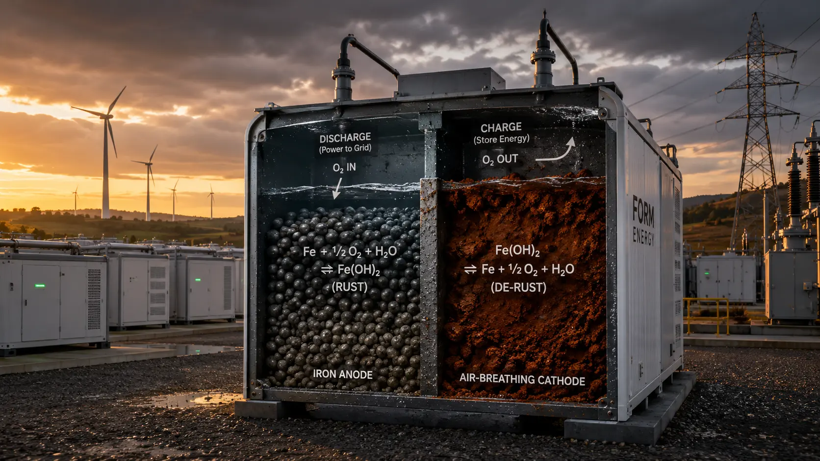 Iron-Air Battery: How Reversible Rust Stores Grid Power