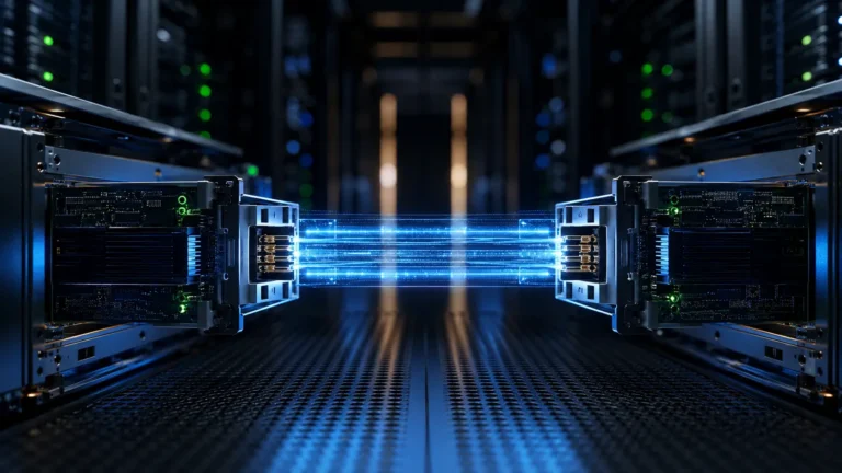 NVMe-oF and RDMA network interface card bypassing the CPU.