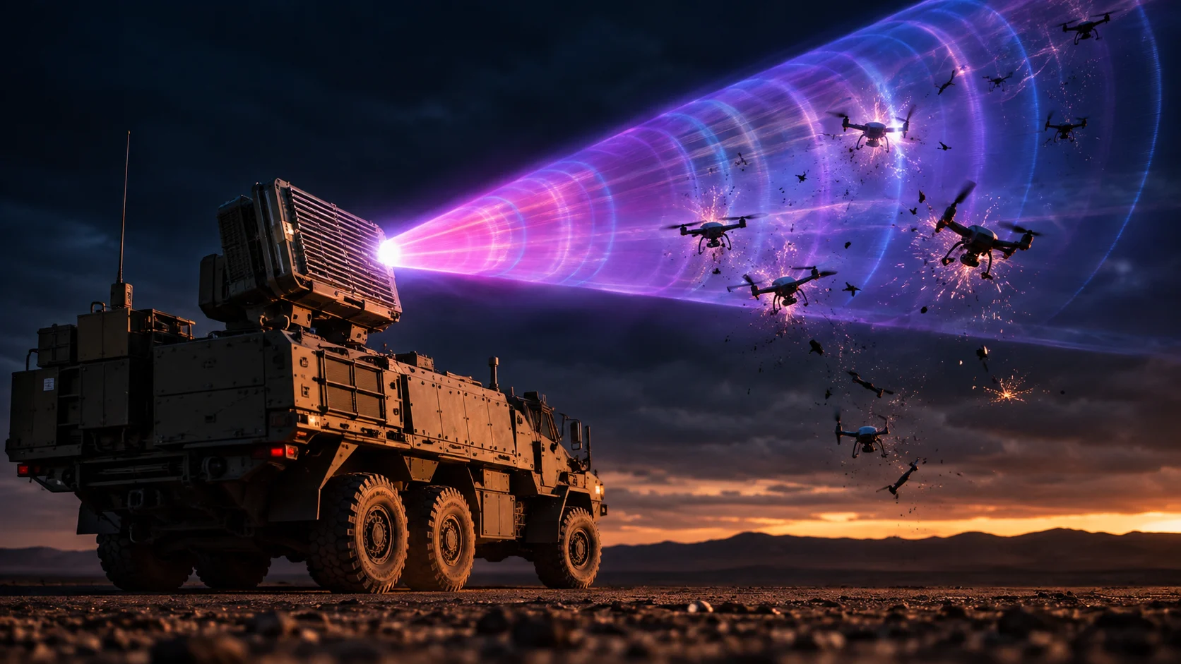 High-Power Microwave (HPM) Directed Energy: Defeating the Drone Swarm