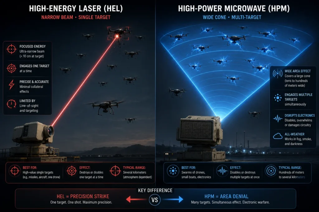 A technical breakdown of front-door and back-door electromagnetic coupling used by HPM weapons to fry drone circuitry.