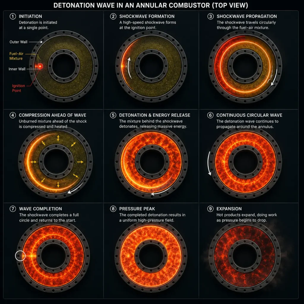 A thermodynamic comparison showing the Brayton cycle versus the Humphrey cycle in rocket engines.