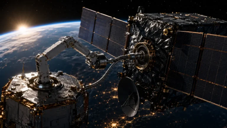 In-Space Servicing Assembly and Manufacturing ISAM robotic satellite refueling in Low Earth Orbit.