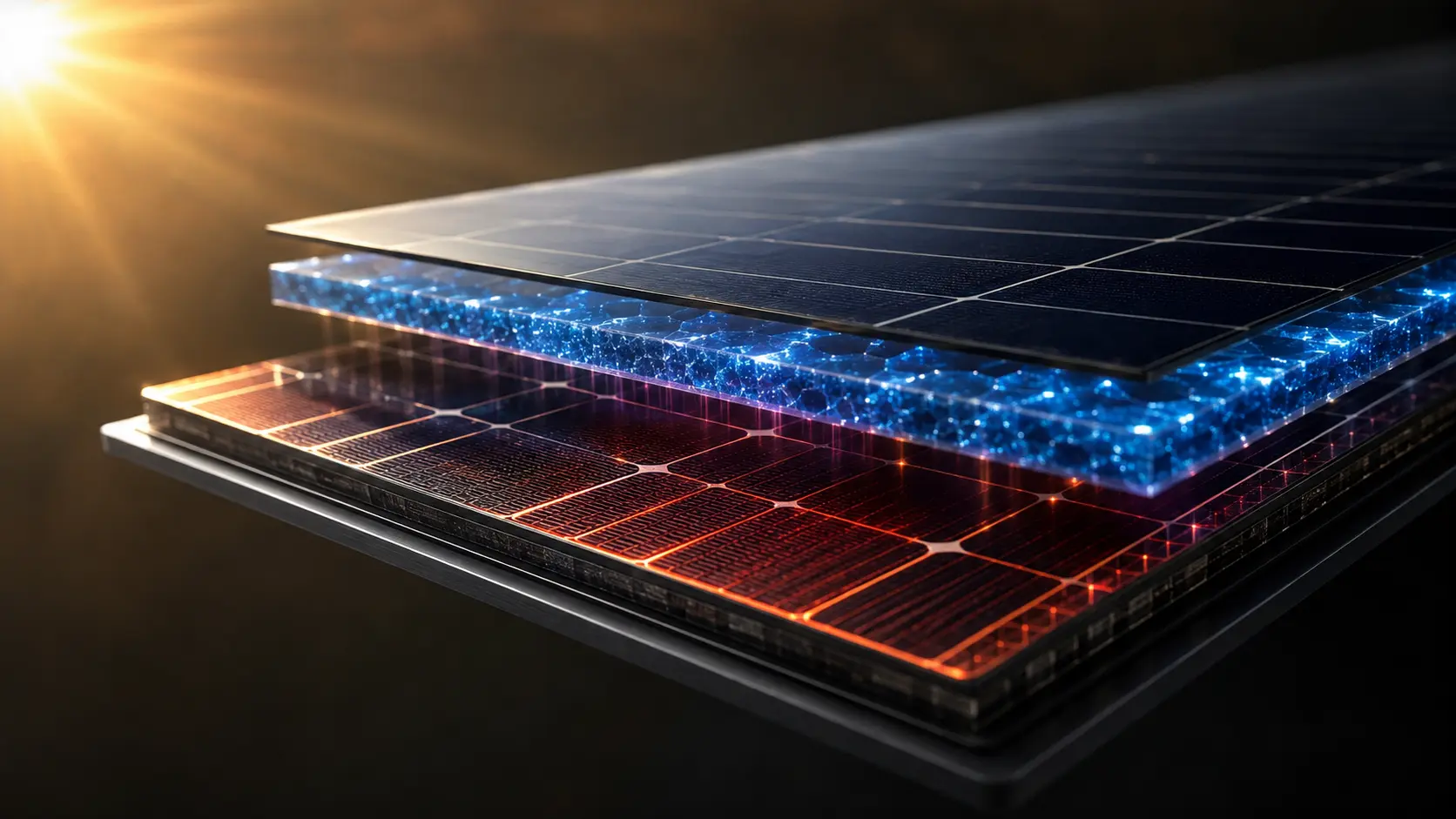 Perovskite-silicon tandem solar cells breaking the efficiency limit on a solar farm