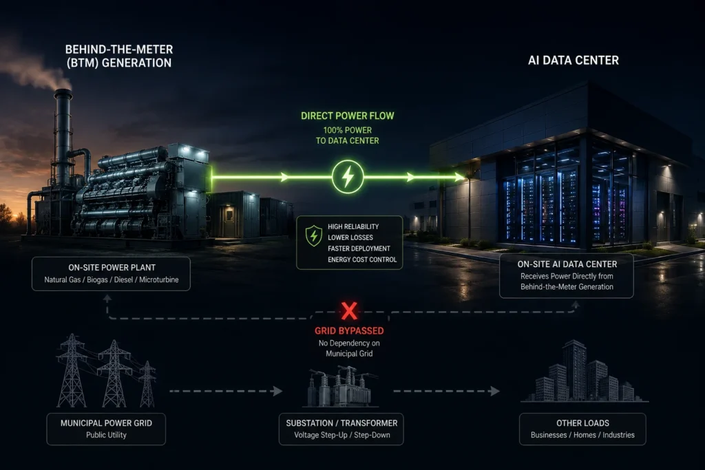 Projected global data center power demand growth from 2026 to 2030 driven by AI workloads.