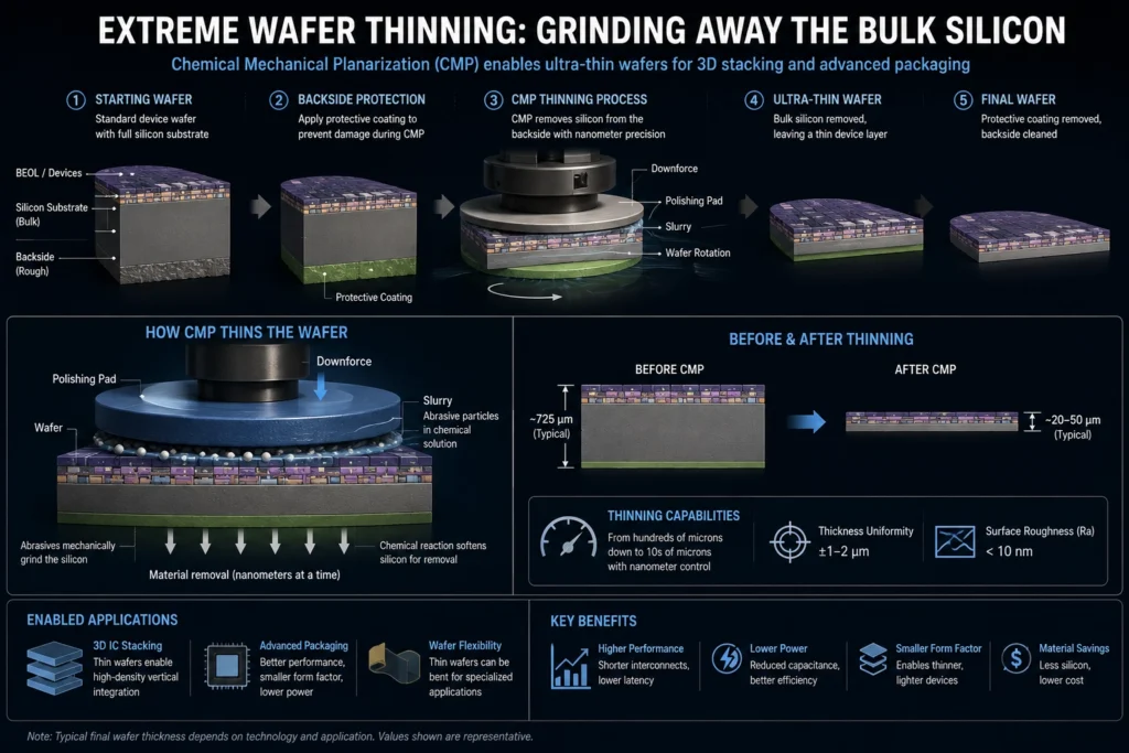 Technical Depth Wafer Thinning and nTSV