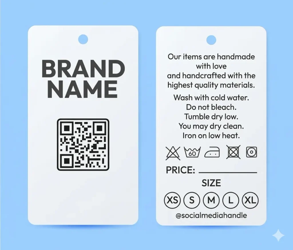 Under ESPR, physical clothing tags will bridge the gap to digital lifecycle ledgers via mandatory QR or NFC data carriers..