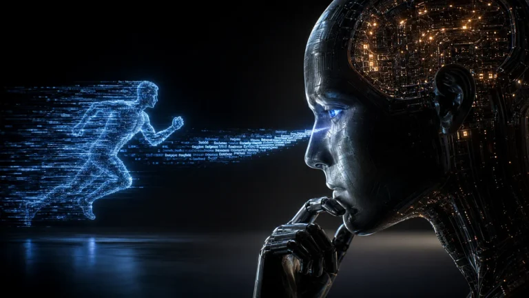 A conceptual digital illustration of Speculative Decoding utilizing a draft model and target model to accelerate neural network inference.