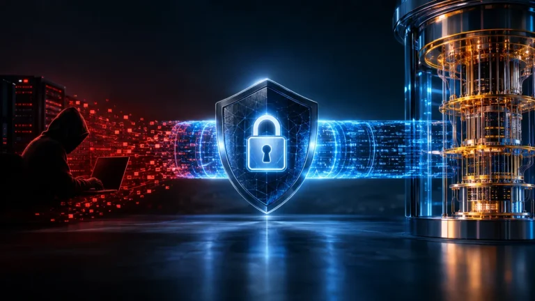 Enterprise network architecture utilizing a Quantum-Resistant VPN to secure data tunnels with post-quantum cryptography.