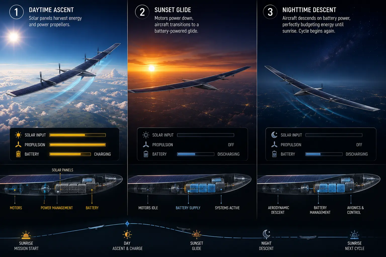 Flowchart comparing Low Earth Orbit satellites against persistent High-Altitude Pseudo-Satellites (HAPS) for intelligence gathering.